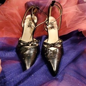 Vintage 1980s Carlos Santana ankle strap pumps